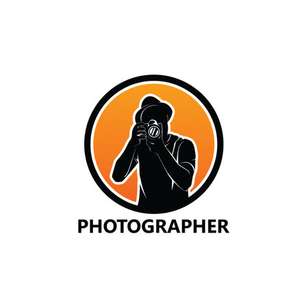 Photographer Logo Template Design Vectorのイラスト素材