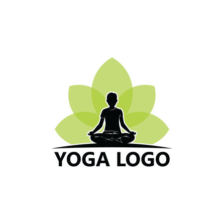 Yoga Logo Template Design Vectorのイラスト素材