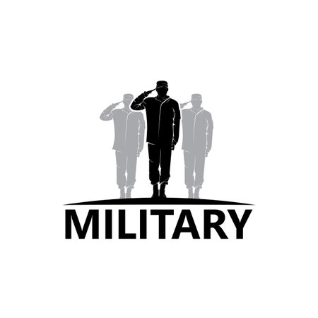 Military Soldier Logo Template Design Vectorのイラスト素材