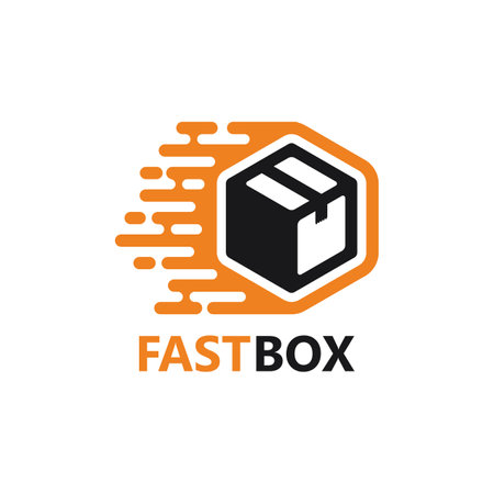 Fast box logo template designのイラスト素材