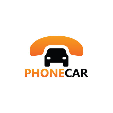 Phone car logo template designのイラスト素材