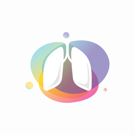 Lungs medical logo template designのイラスト素材