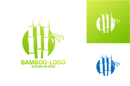 Bamboo Logo Template Design Vector, Emblem, Design Concept, Creative Symbol, Iconのイラスト素材