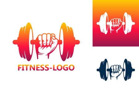 Fitness Logo Template Design Vector, Emblem, Design Concept, Creative Symbol, Iconのイラスト素材
