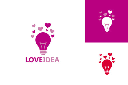 Love Idea Logo Template Design Vector, Emblem, Design Concept, Creative Symbol, Iconのイラスト素材