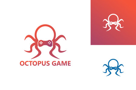 Octopus Game Logo Template Design Vector, Emblem, Design Concept, Creative Symbol, Iconのイラスト素材