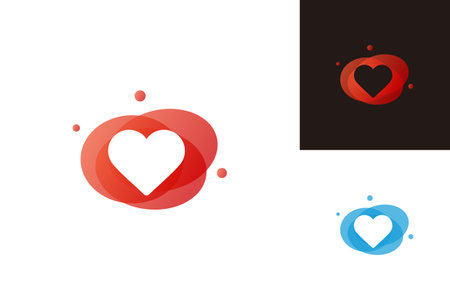 Love Logo Template Design Vector, Emblem, Design Concept, Creative Symbol, Iconのイラスト素材