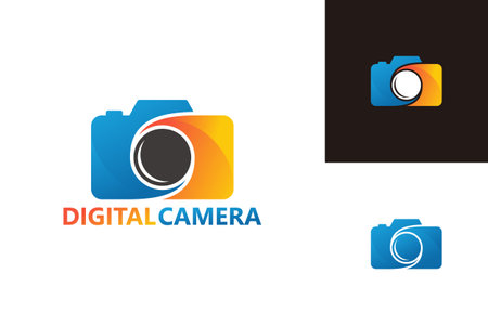 Digital Camera Logo Template Design Vector, Emblem, Design Concept, Creative Symbol, Iconのイラスト素材