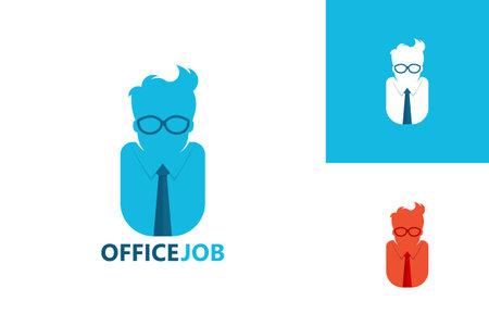 Office Job Logo Template Design Vector, Emblem, Design Concept, Creative Symbol, Iconのイラスト素材