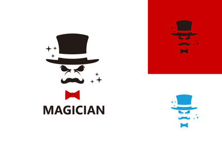 Magician Logo Template Design Vector, Emblem, Design Concept, Creative Symbol, Iconのイラスト素材