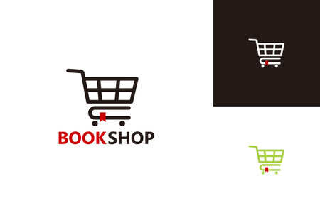 Book Shop Logo Template Design Vector, Emblem, Design Concept, Creative Symbol, Iconのイラスト素材
