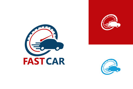 Fast Car Logo Template Design Vector, Emblem, Design Concept, Creative Symbol, Iconのイラスト素材