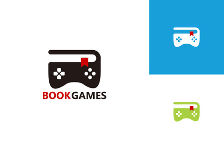 Book Games Logo Template Design Vector, Emblem, Design Concept, Creative Symbol, Iconのイラスト素材