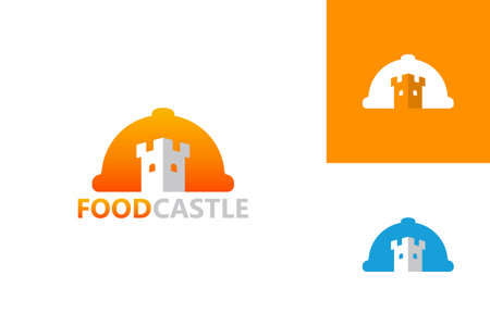 Food Castle Logo Template Design Vector, Emblem, Design Concept, Creative Symbol, Iconのイラスト素材