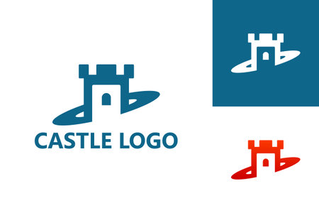 Castle Logo Template Design Vector, Emblem, Design Concept, Creative Symbol, Iconのイラスト素材