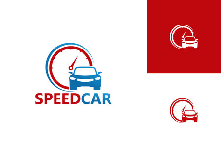 Speed Car Logo Template Design Vector, Emblem, Design Concept, Creative Symbol, Iconのイラスト素材