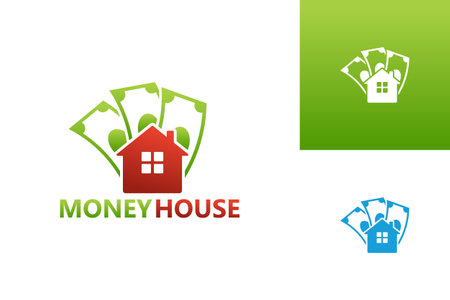 Money House Logo Template Design Vector, Emblem, Design Concept, Creative Symbol, Iconのイラスト素材