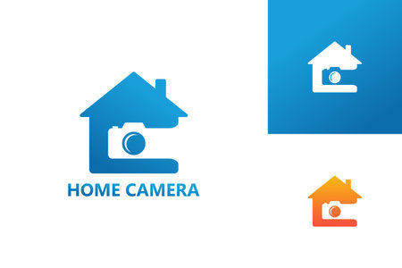 House camera Logo Template Design Vector, Emblem, Design Concept, Creative Symbol, Iconのイラスト素材