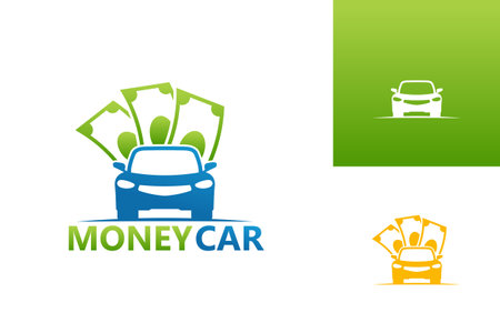 Money Car Logo Template Design Vector, Emblem, Design Concept, Creative Symbol, Iconのイラスト素材