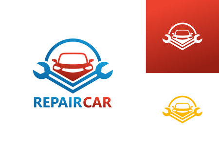 Repair Car Logo Template Design Vector, Emblem, Design Concept, Creative Symbol, Iconのイラスト素材