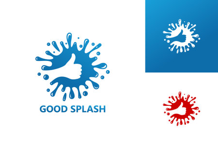Good Splash Logo Template Design Vector, Emblem, Design Concept, Creative Symbol, Iconのイラスト素材
