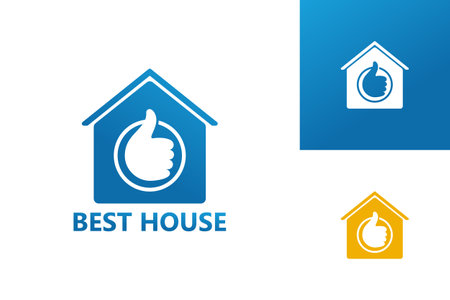 Best House Logo Template Design Vector, Emblem, Design Concept, Creative Symbol, Iconのイラスト素材