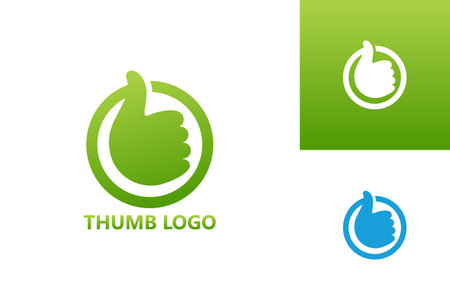 Thumb Logo Template Design Vector, Emblem, Design Concept, Creative Symbol, Iconのイラスト素材