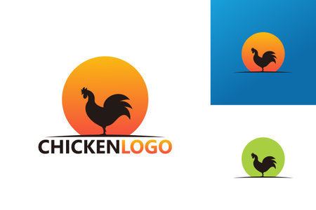 Chicken Logo Template Design Vector, Emblem, Design Concept, Creative Symbol, Iconのイラスト素材