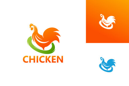 Chicken Logo Template Design Vector, Emblem, Design Concept, Creative Symbol, Iconのイラスト素材