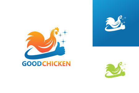 Good Chicken Logo Template Design Vector, Emblem, Design Concept, Creative Symbol, Iconのイラスト素材