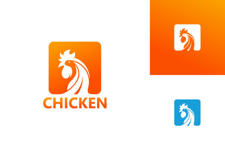 Chicken Logo Template Design Vector, Emblem, Design Concept, Creative Symbol, Iconのイラスト素材