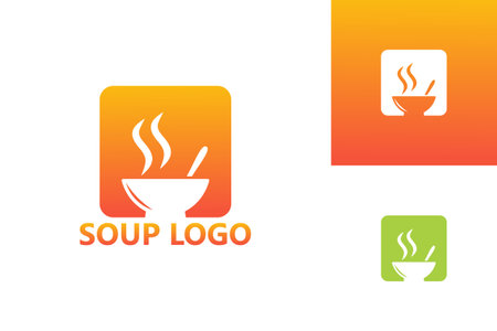 Soup Logo Template Design Vector, Emblem, Design Concept, Creative Symbol, Iconのイラスト素材