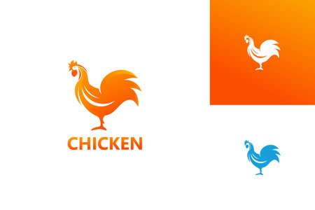 Chicken Logo Template Design Vector, Emblem, Design Concept, Creative Symbol, Iconのイラスト素材