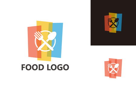 Spoon and Fork Logo Template Design Vector, Emblem, Design Concept, Creative Symbol, Iconのイラスト素材