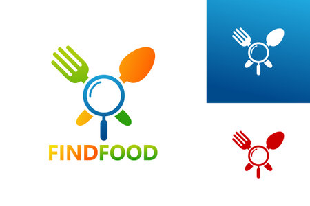 Find Food Logo Template Design Vector, Emblem, Design Concept, Creative Symbol, Iconのイラスト素材