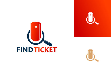 Find Ticket Logo Template Design Vector, Emblem, Design Concept, Creative Symbol, Iconのイラスト素材