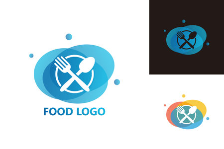 Spoon and Fork Logo Template Design Vector, Emblem, Design Concept, Creative Symbol, Iconのイラスト素材