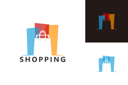 Shopping Logo Template Design Vector, Emblem, Design Concept, Creative Symbol, Iconのイラスト素材