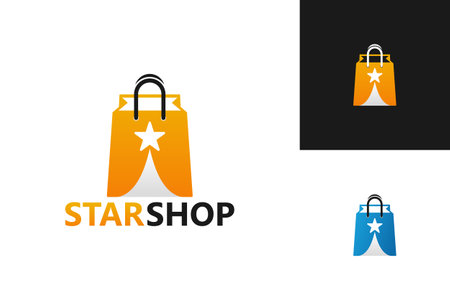 Star Shop Logo Template Design Vector, Emblem, Design Concept, Creative Symbol, Iconのイラスト素材