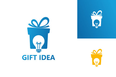 Gift Idea Logo Template Design Vector, Emblem, Design Concept, Creative Symbol, Iconのイラスト素材