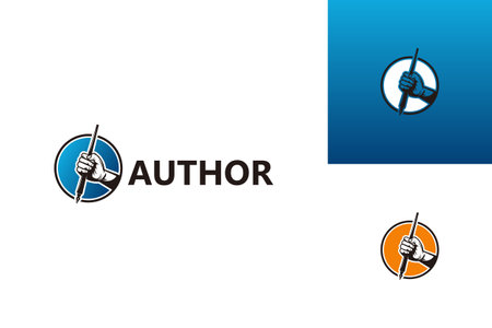 Author Logo Template Design Vector, Emblem, Design Concept, Creative Symbol, Iconのイラスト素材