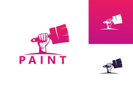 Paint Logo Template Design Vector, Emblem, Design Concept, Creative Symbol, Iconのイラスト素材