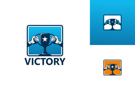 Victory Logo Template Design Vector, Emblem, Design Concept, Creative Symbol, Iconのイラスト素材