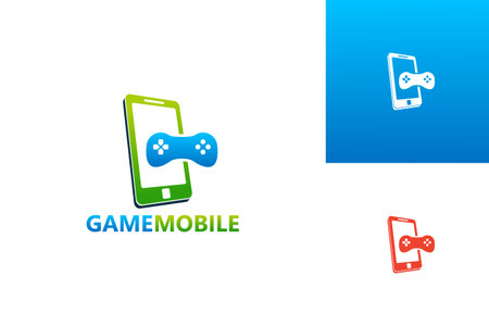 Games Mobile Logo Template Design Vector, Emblem, Design Concept, Creative Symbol, Iconのイラスト素材