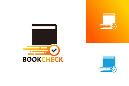 Book Check Logo Template Design Vector, Emblem, Design Concept, Creative Symbol, Iconのイラスト素材