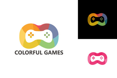 Colorful Games Logo Template Design Vector, Emblem, Design Concept, Creative Symbol, Iconのイラスト素材