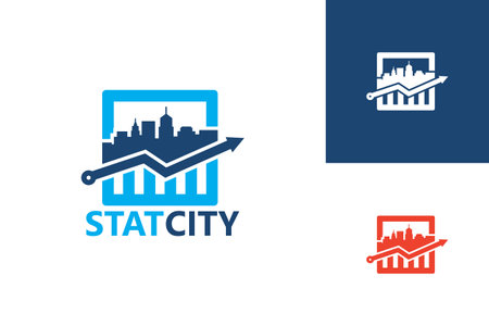 Statistic City Logo Template Design Vector, Emblem, Design Concept, Creative Symbol, Iconのイラスト素材