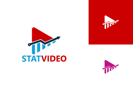 Statistic Video Logo Template Design Vector, Emblem, Design Concept, Creative Symbol, Iconのイラスト素材