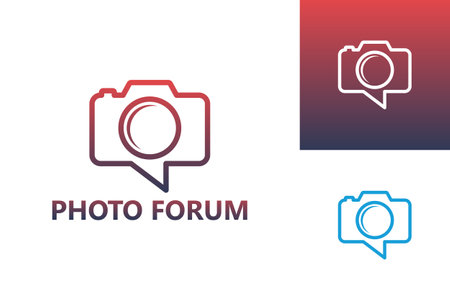 Photography Forum Logo Template Design Vector, Emblem, Design Concept, Creative Symbol, Iconのイラスト素材