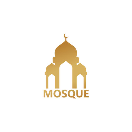 Mosque Logo Template Design Vector, Emblem, Design Concept, Creative Symbol, Iconのイラスト素材